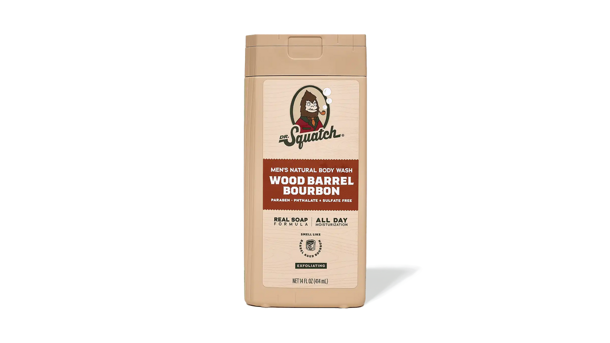 14 oz Wood Barrel Bourbon Exfoliating Body Wash